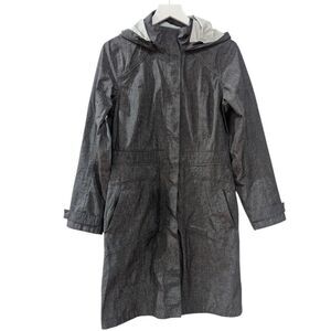Merrell Opti-shell Charcoal Grey Rain Jacket Women's Sz S Waterproof Lightweight
